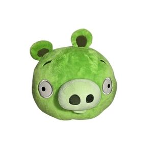 Angry Birds Green Pig Bad Piggie Plush  2010 Stuffed Animal No Sound Commonwealt